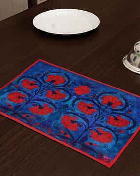Set of 4 Floral Print Table Placemats-image-14