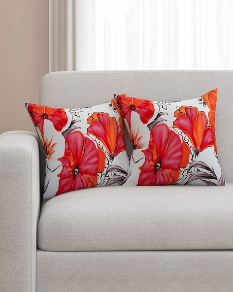 Flower hotsell print cushions