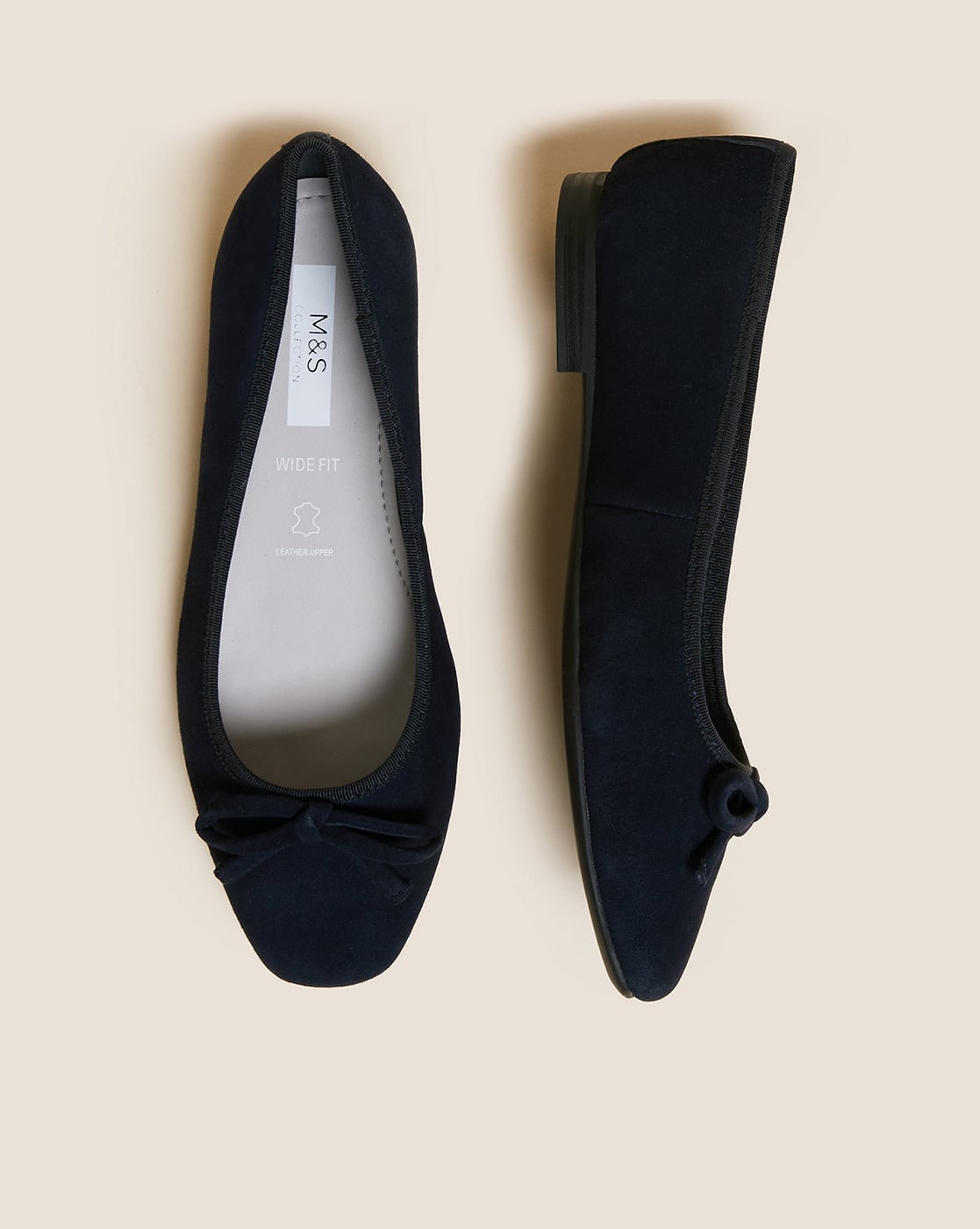 Ladies Shoes Ballet Slippers M And S Slippers Buy Wide Fit Suede