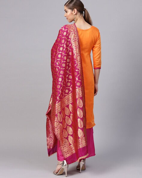 Buy Orange Sharara Suit for Women Online from India's Luxury Designers 2024