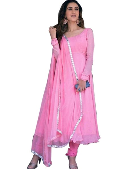 Ridhi Mehra Hot pink anarkali – Kuro Clothing India