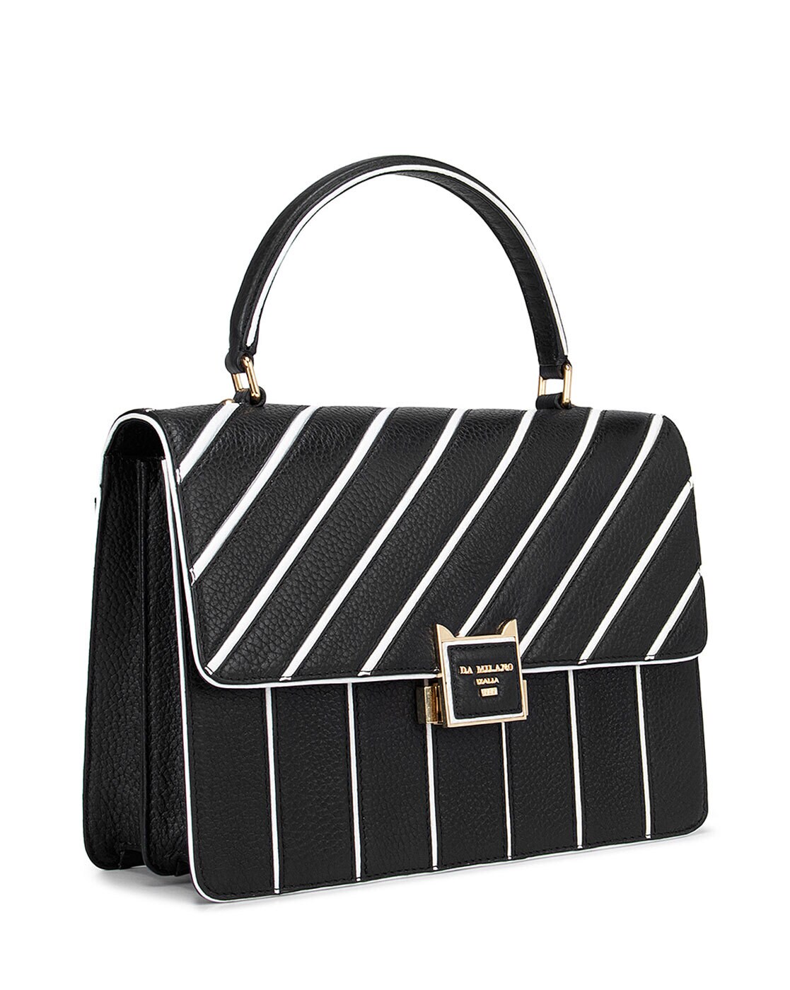 Stripe Tote black / white