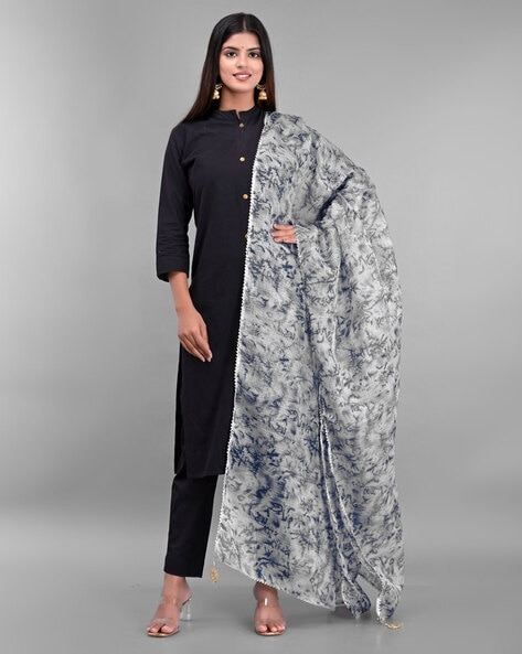 Printed Dupatta with Trim Hemline Price in India