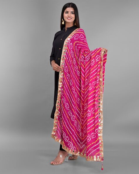 Printed Dupatta with Trim Hemline Price in India