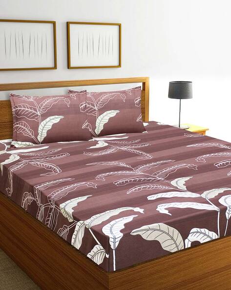 Buy Beige Bedsheets for Home & Kitchen by CG HOMES Online