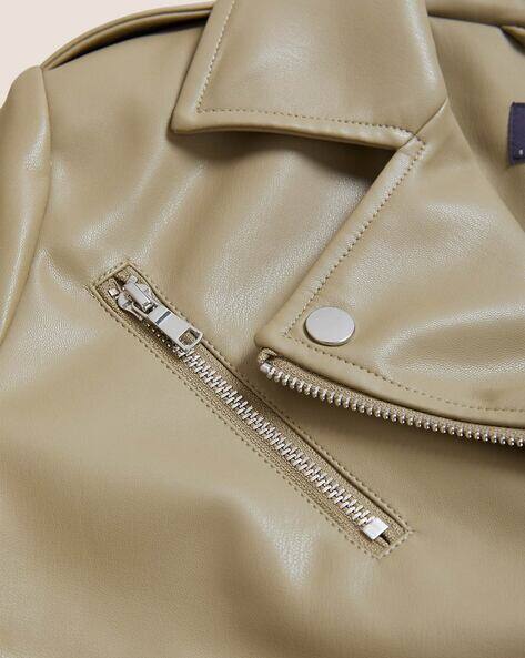Faux Leather Biker Jacket