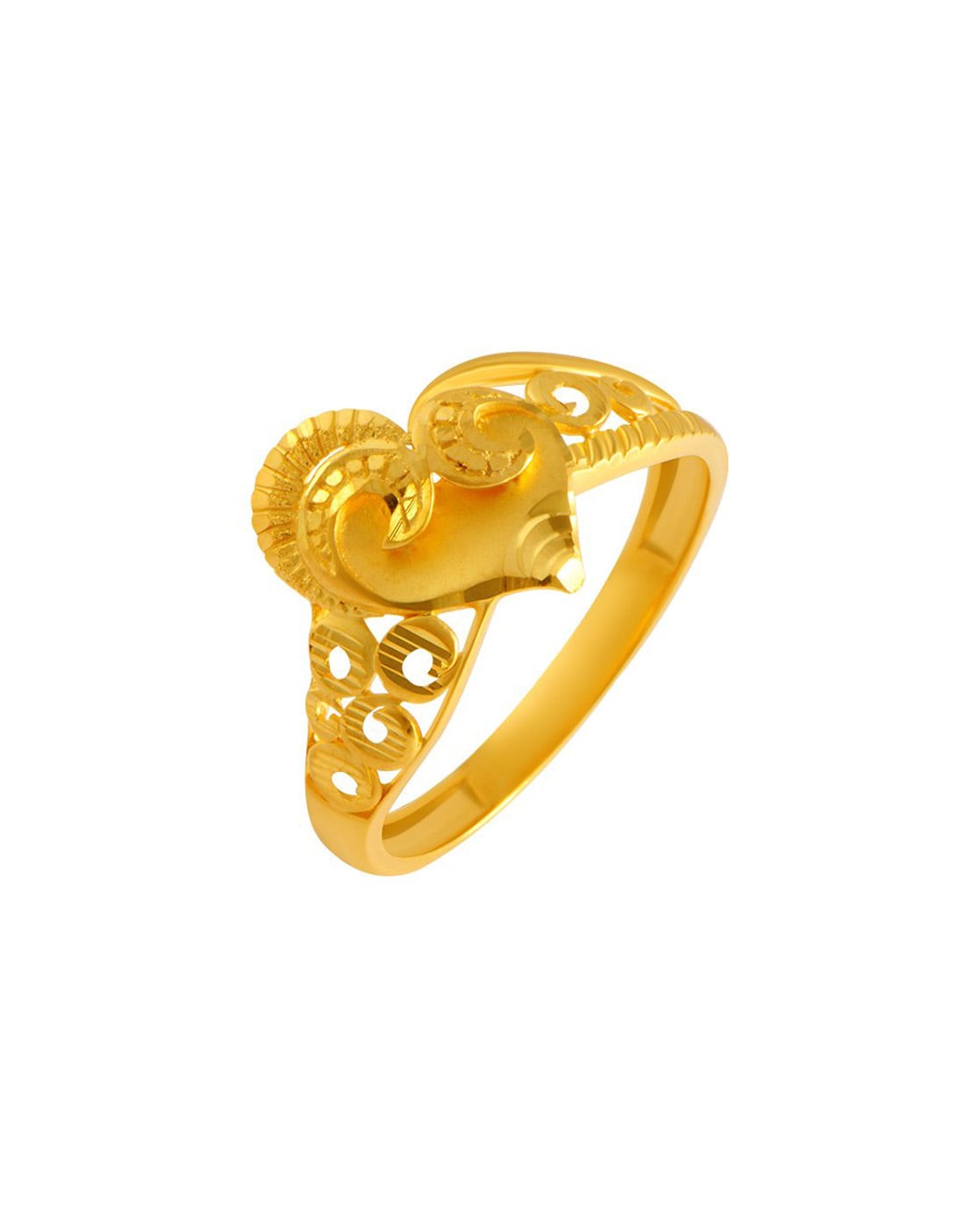 P.C. Chandra Jewellers 22k (916) BIS Hallmark Yellow Gold Ring for Men  (Size 23) - 5.45 Grams : Amazon.in: Jewellery