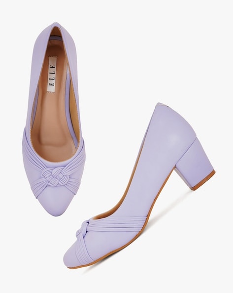 Buy Purple Embellished Strap Block Heels by THE FROU FROU STUDIO Online at  Aza Fashions.