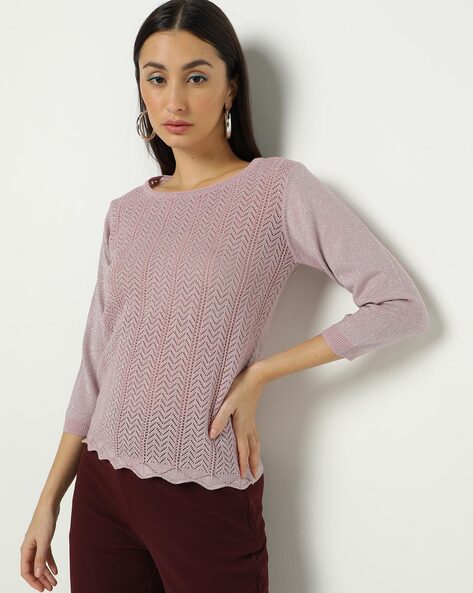 Buy Purple Sweaters & Cardigans for Women by Fig Online