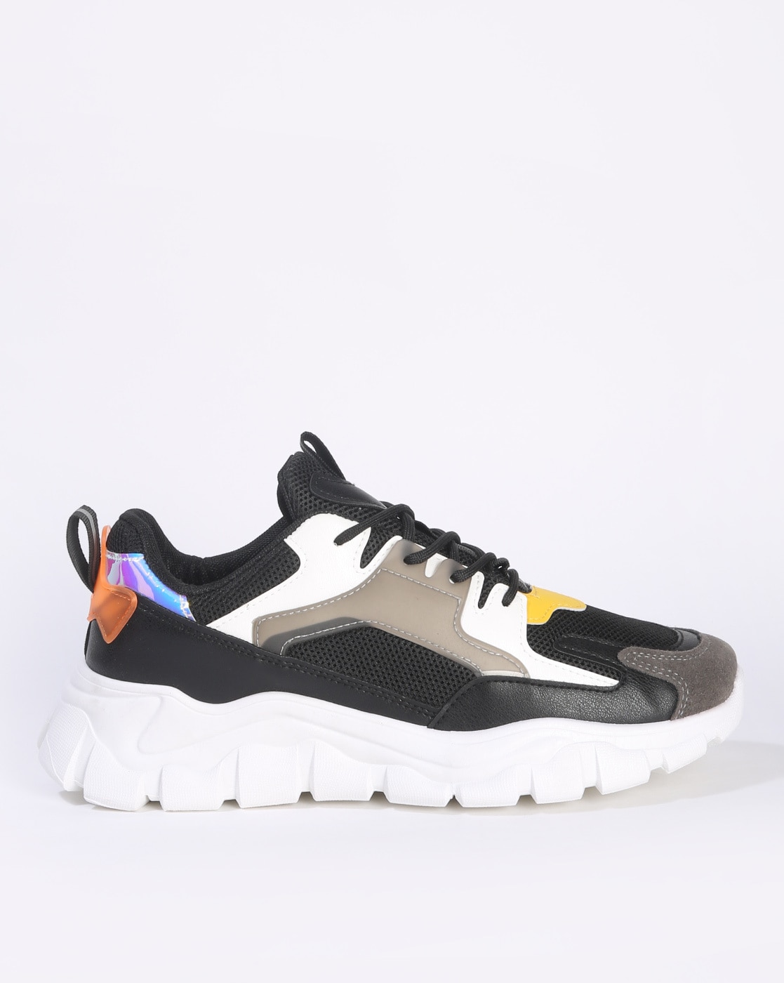 altheory panelled lace up sneakers