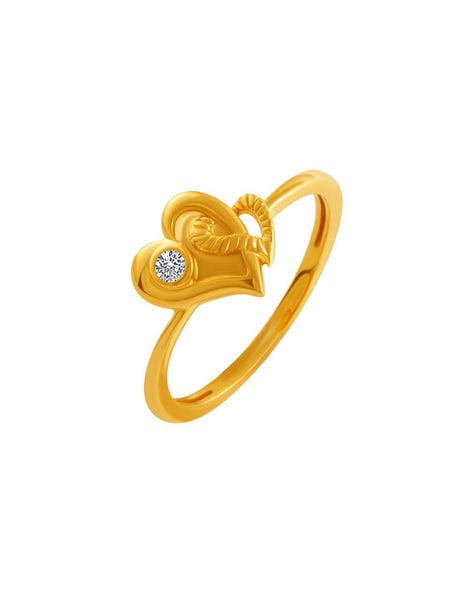 PC Chandra Jewellers Valentine Collection 14kt Yellow Gold ring Price in  India - Buy PC Chandra Jewellers Valentine Collection 14kt Yellow Gold ring  online at Flipkart.com