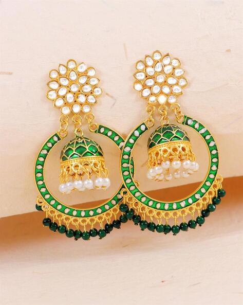 Exquisite Range of Bridal Long Earring Designs to Choose From