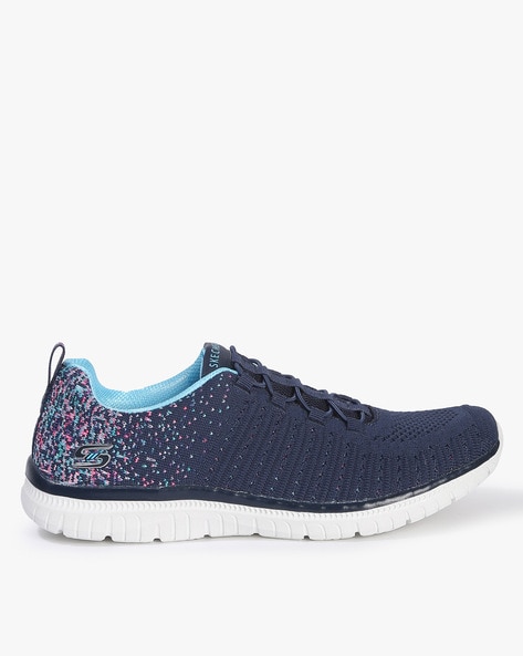 Skechers lace 2024 up sneakers azul