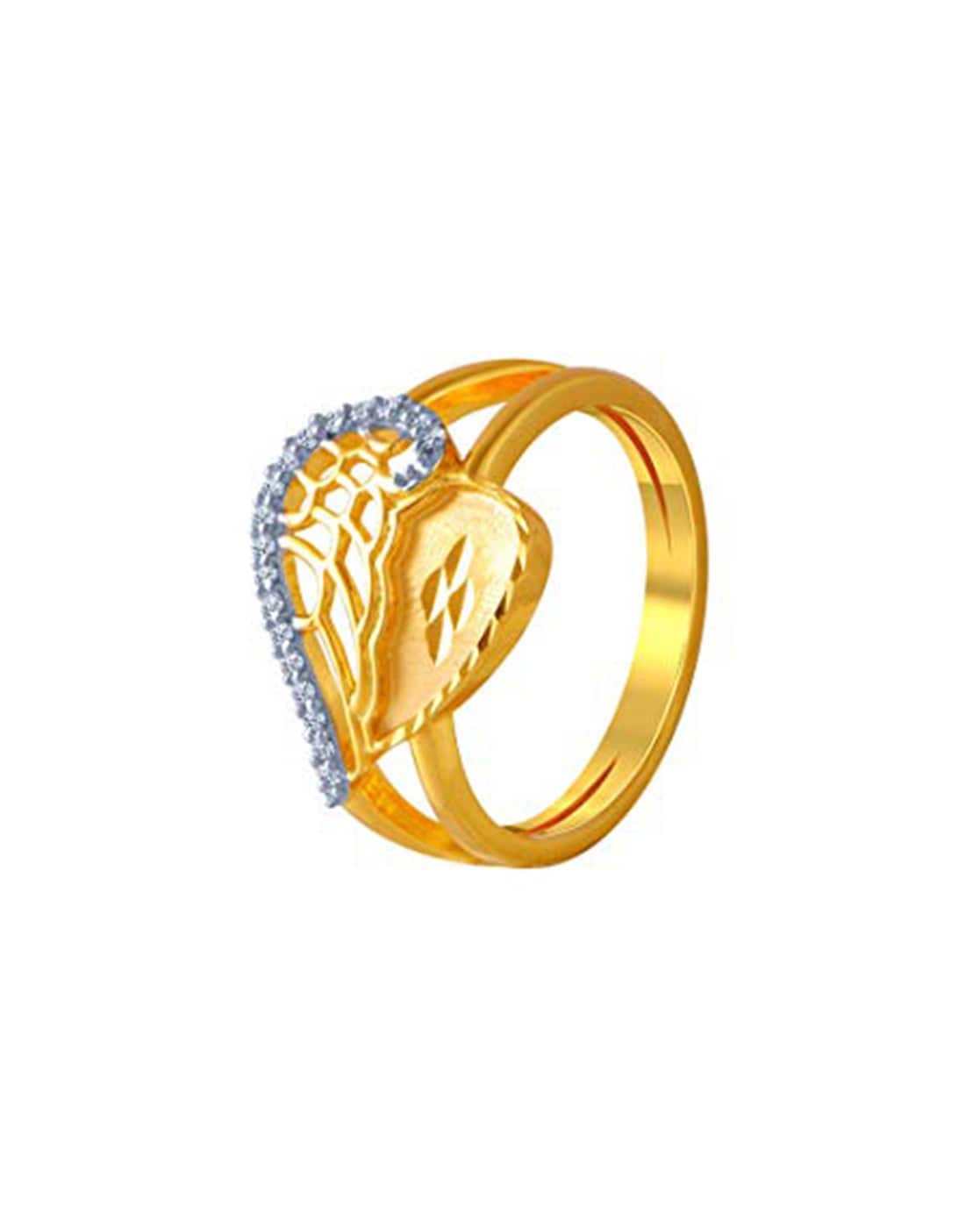 Plain Leaf Design Gold Ring 01-15 - SPE Gold,Chennai
