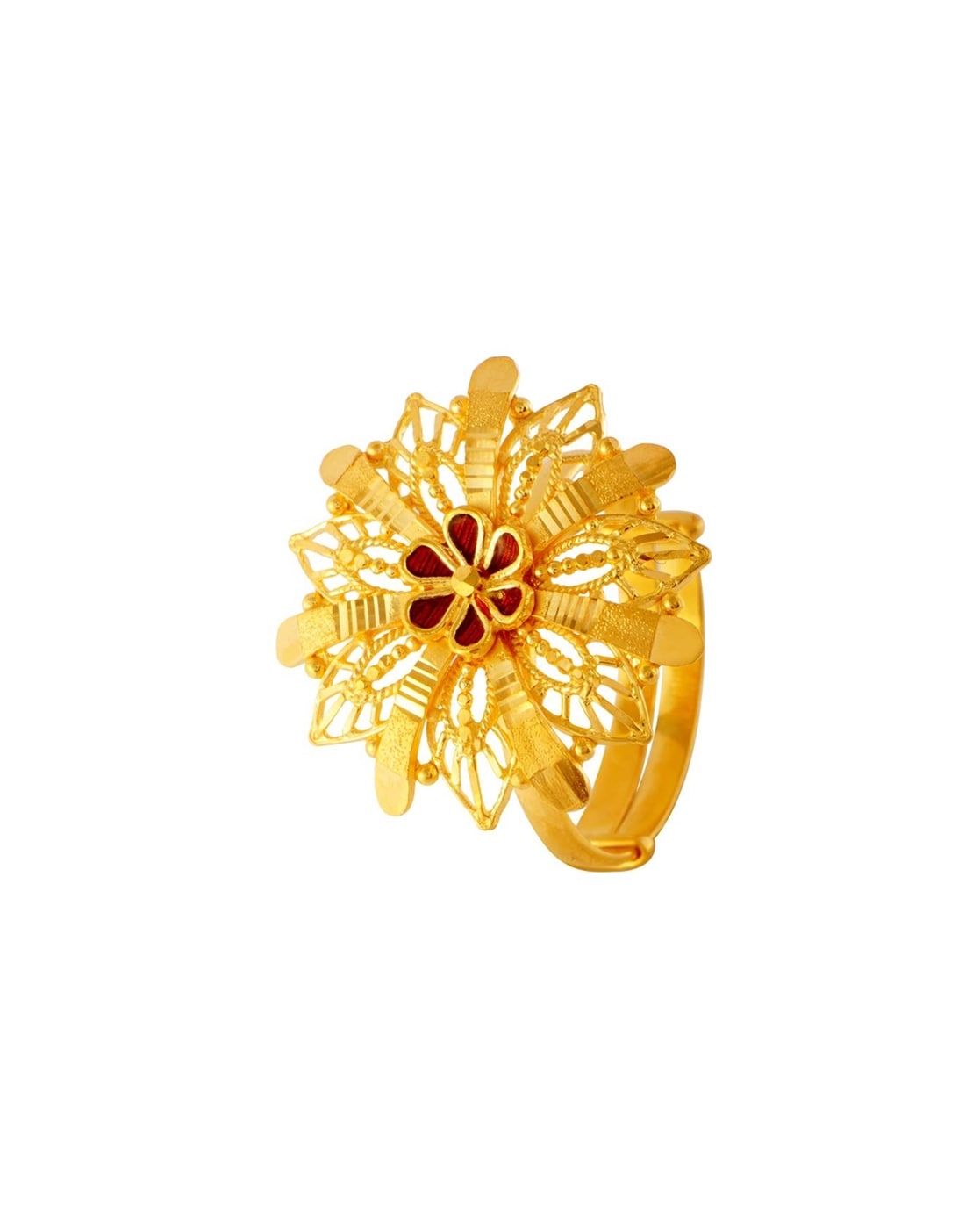 P.C. Chandra Jewellers 14KT (585) Gold Ring - 2.1 Grams : Amazon.in: Fashion