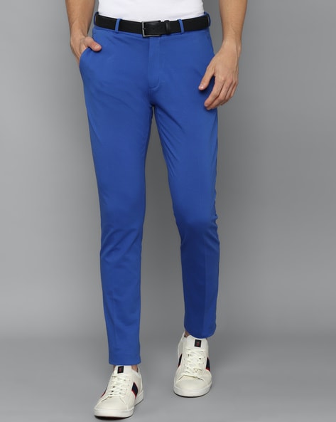 Buy Blue Trousers & Pants for Men by LOUIS PHILIPPE Online