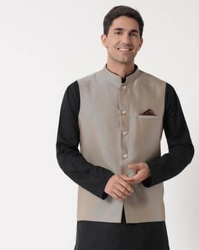 maxence Nehru Jacket with Welt Pockets-picture-21