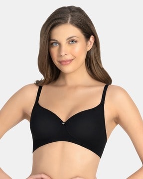 Buy Zivame Padded Wired Full Coverage Blouse Bra - Anthracite at Rs.698  online