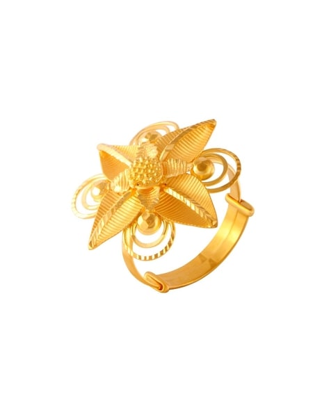 22k Dubai Gold plated Indian Nepali Bollywood 1 gram gold ring size  adjustable | eBay