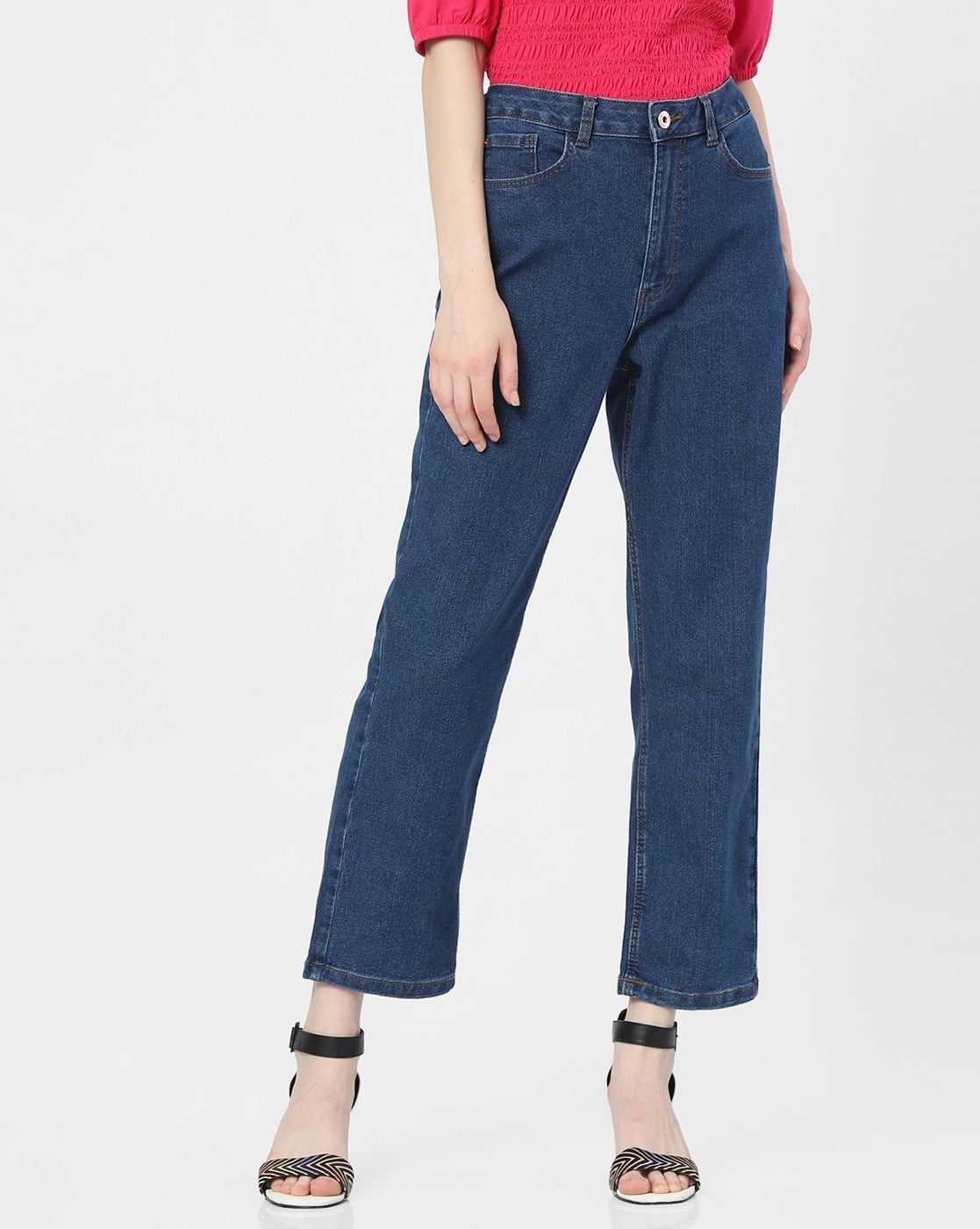 Buy Denim Blue Jeans & Jeggings Women by Vero Moda Online | Ajio.com