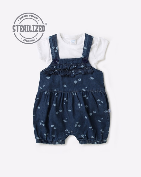 Buy Denim Dungaree Dress with Top Online at Best Prices in India - JioMart.