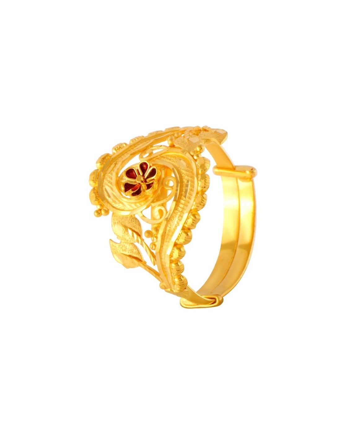 Wonderful 14k Gold Thumb Ring Heart Design | Designer Ring from PC Chandra  Collection