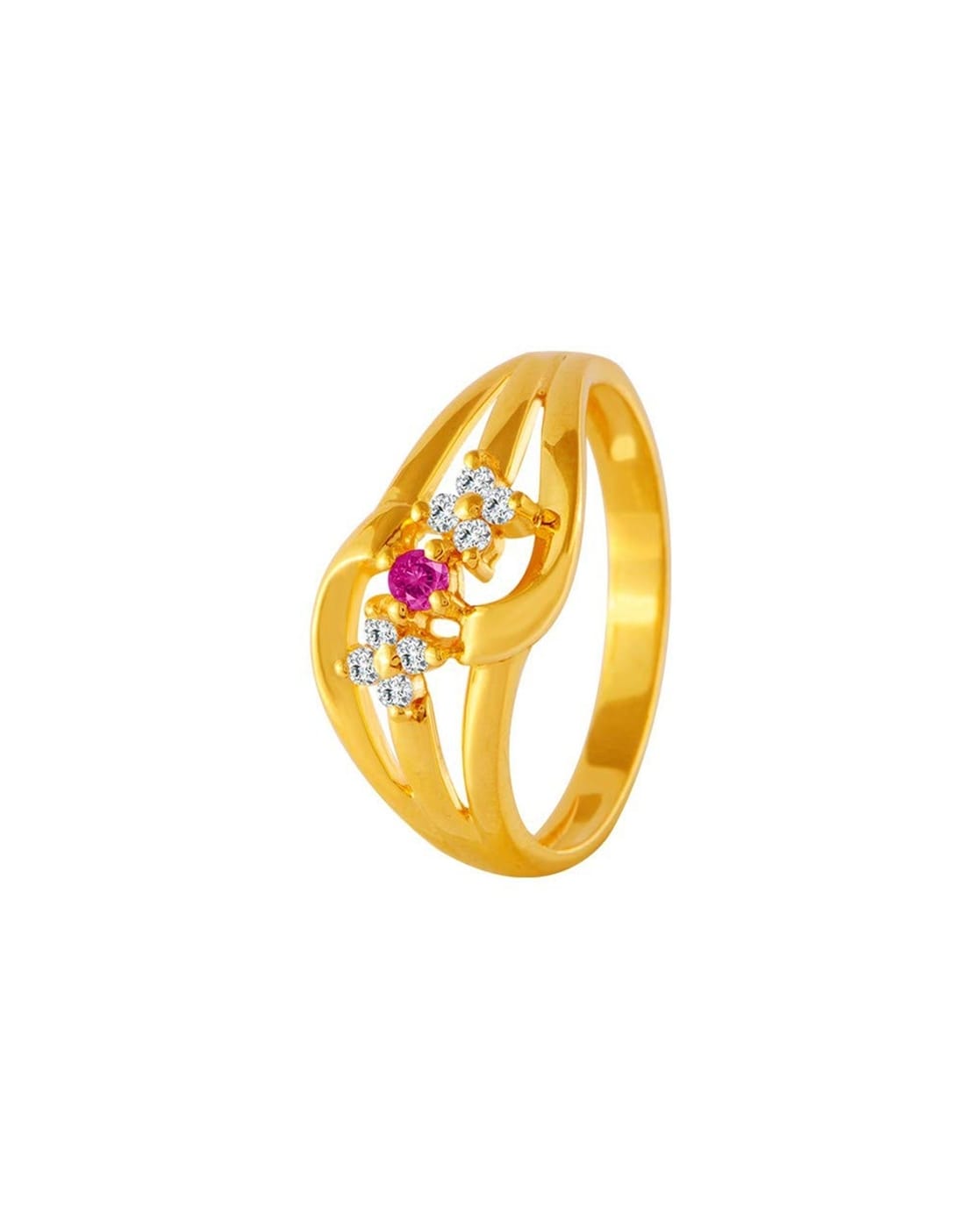 Buy P.C. Chandra Jewellers 18 kt Gold & Diamond Ring Online At Best Price @  Tata CLiQ