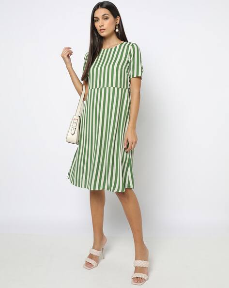ISCENERY BY VERO MODA Striped A-line Dress
