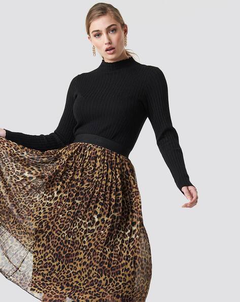 Na-kd leopard maxi skirt hotsell