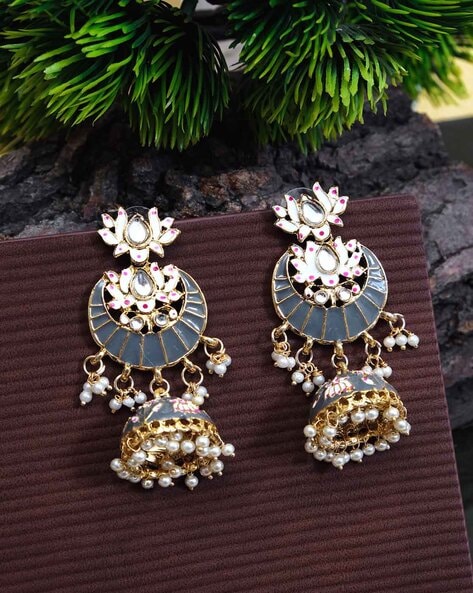 Buy Grey and Black Earrings, Black and Gray Enamel Earrings, Casual, Retro  Earrings, Color Block Earrings, Black Jewelry, Gray Jewelry, Neutral Online  in India - Etsy