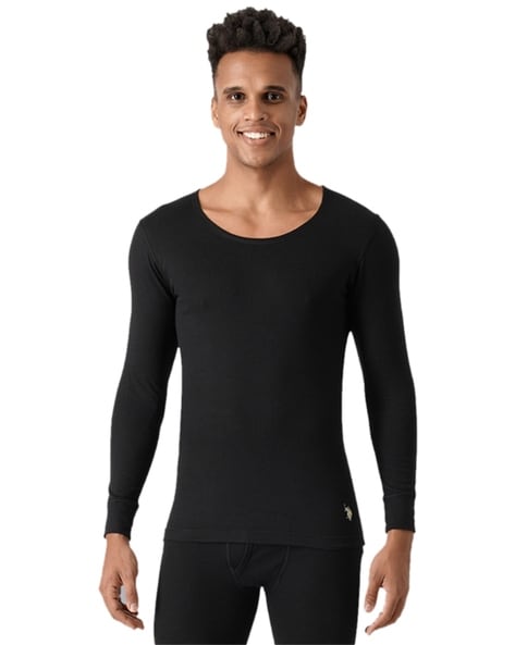 Buy Black Thermal Wear for Men by U.S. Polo Assn. Online