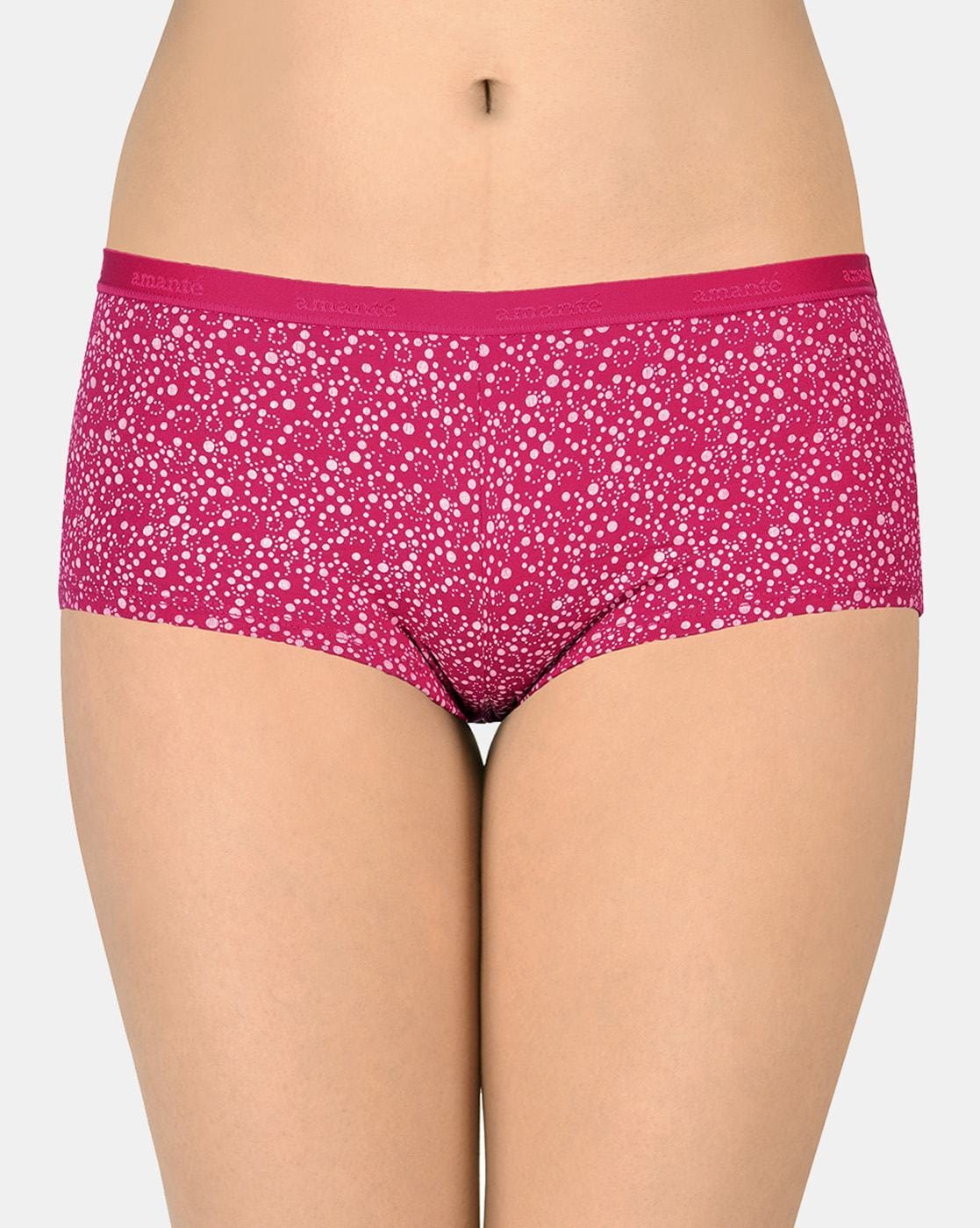 Amante Solid Low Rise Cotton Boyshorts Panty Pack (Pack of 2) Rs