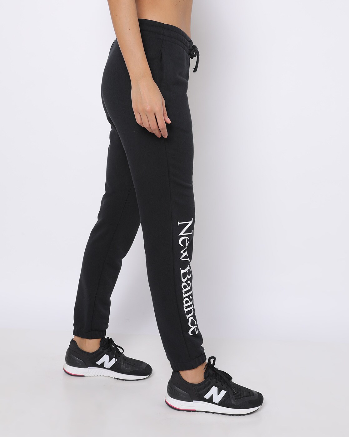 Joggers with Placement Brand Print