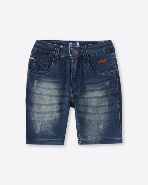 612 League Mid-Wash Denim Shorts