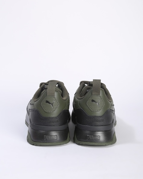 Puma dark green outlet sneakers