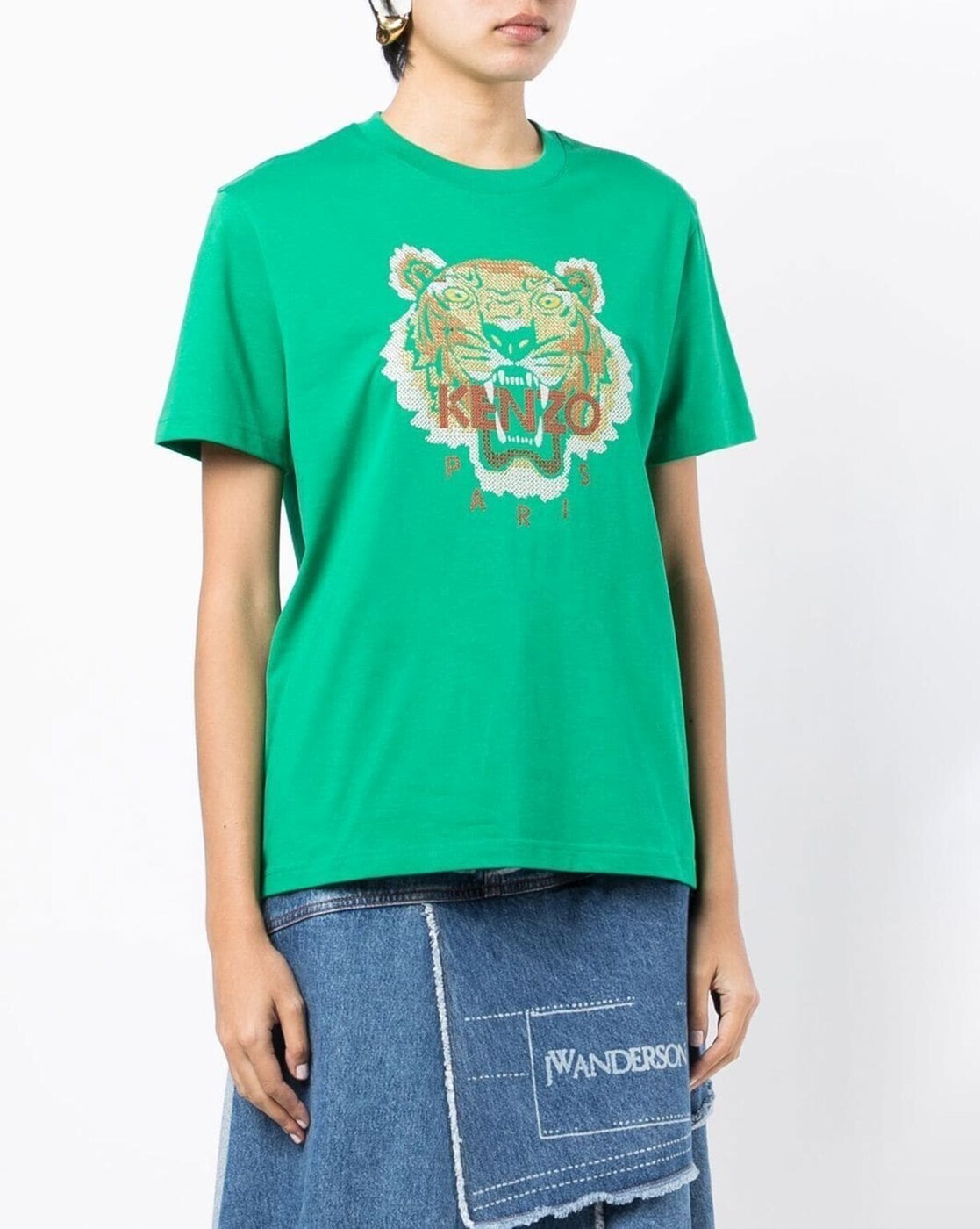 Kenzo Kenzo Icon Tiger T-shirt White/green