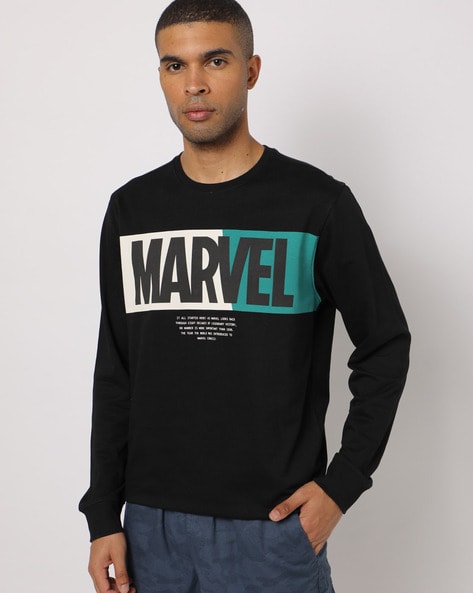 black slim fit sweatshirt