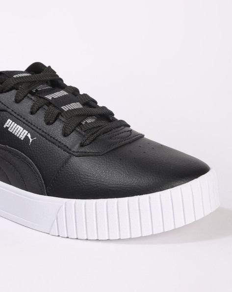 puma carina sneaker black and white