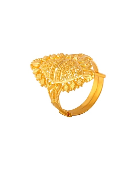 Spiral Gardenia Gold Ring