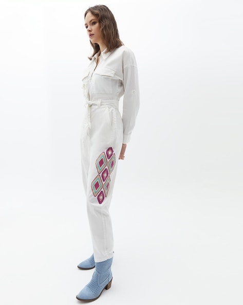Linen Long Sleeve Jumpsuit - ATTU