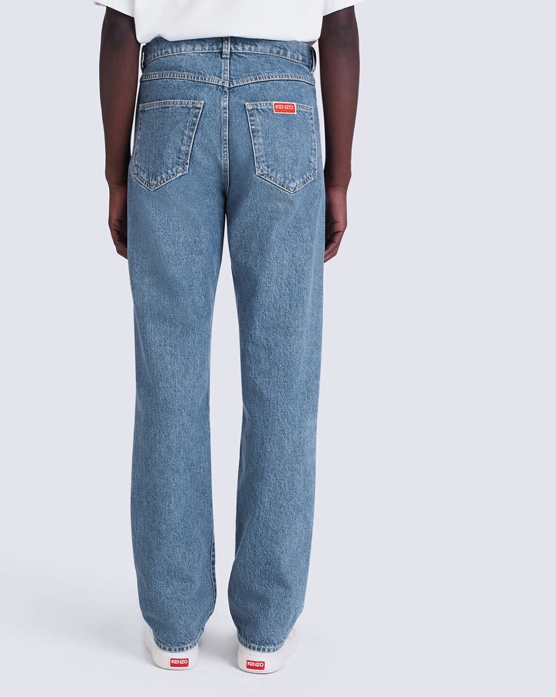 Straight Fit Lightly Washed Jeans