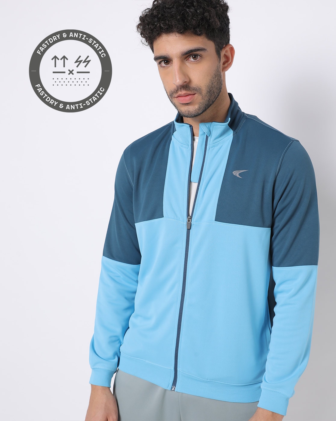 Teal discount track jacket