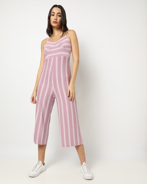 strappy cropped jumpsuit