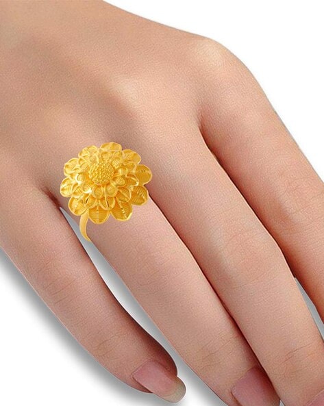 Rose Gold Pave Round Brilliant Diamond Flower Ring – Michael E. Minden  Diamond Jewelers - The Diamond & Wedding Ring Store