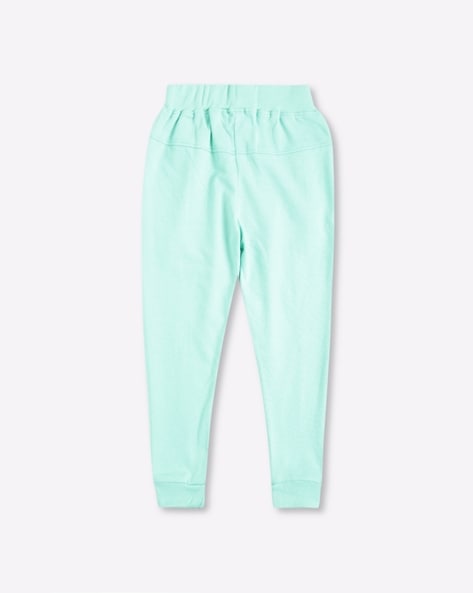 Buy Sea Green Solid Parallel Pants Online  W for Woman