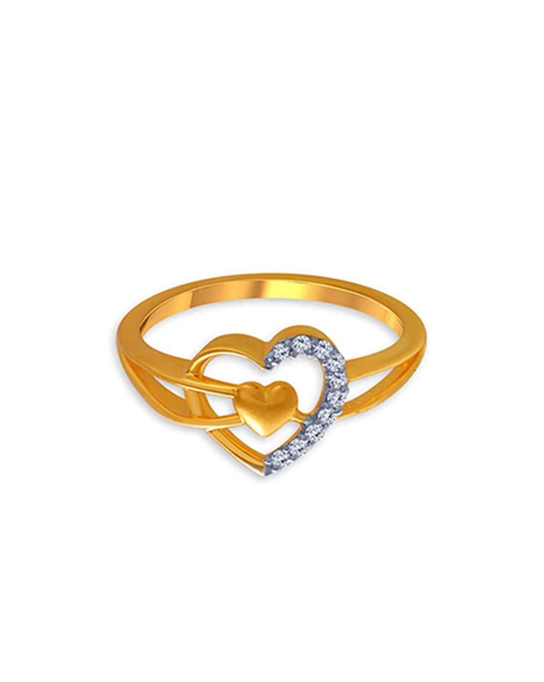 Gold Ring In Heart Shape 2024 | favors.com