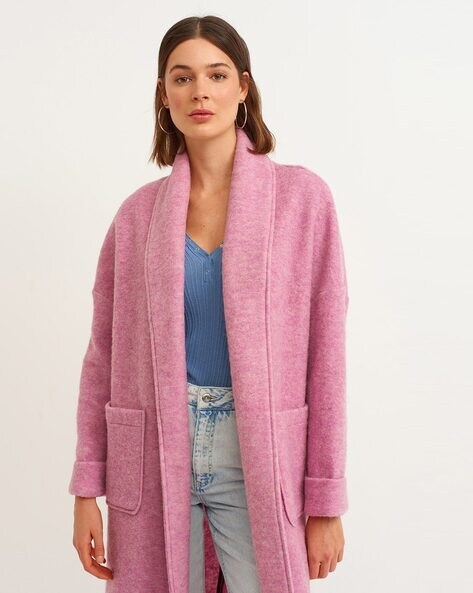 Chloe Detachable-Collar Pink Wool-Blend Biker Jacket US 2 at 1stDibs |  chloe pink jacket, chloe wool jacket, chloe wool blend jacket