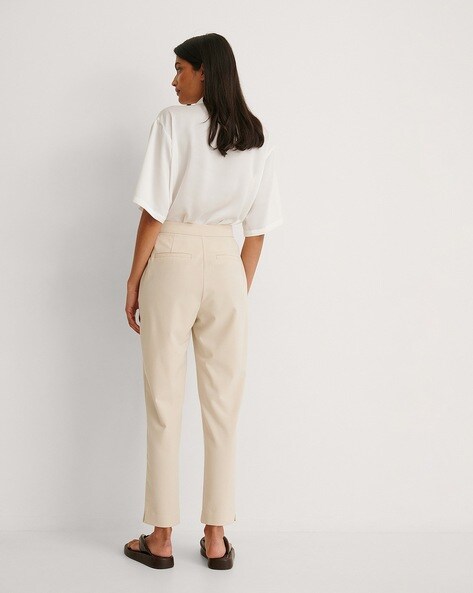 Buy Beige Trousers & Pants for Women by Na-kd Online