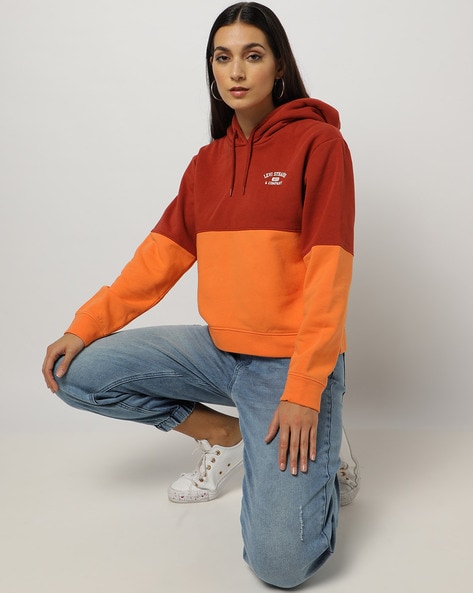 Buy Red & Orange Sweatshirt & Hoodies for Women by LEVIS Online 