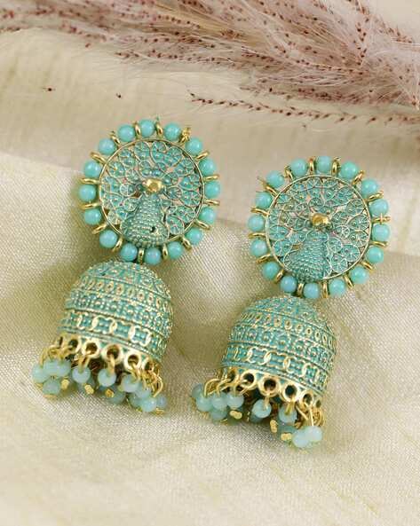 Buy Oomph Peach Jhumki Earrings for Women Online At Best Price @ Tata CLiQ